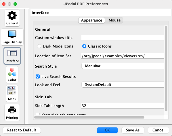 Preferences windows with dark mode values set